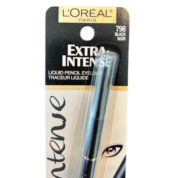 L'Oreal Liquid Pencil Eyeliner BLACK With Precision Smudger - BLACK (798) LOreal - Picture 7 of 11